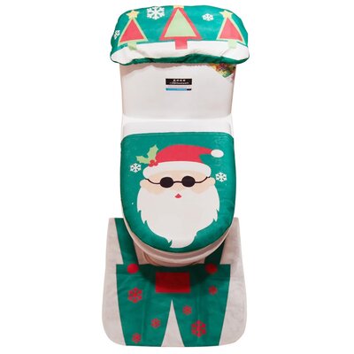 Cubierta de inodoro juego navideño