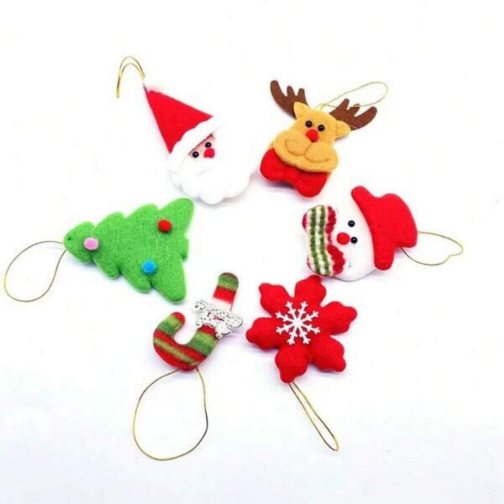 Set de 6 adornos navideños para tu hogar