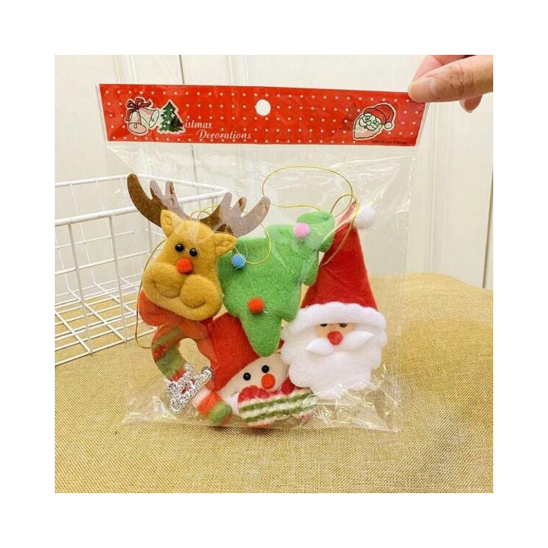 Set de 6 adornos navideños para tu hogar