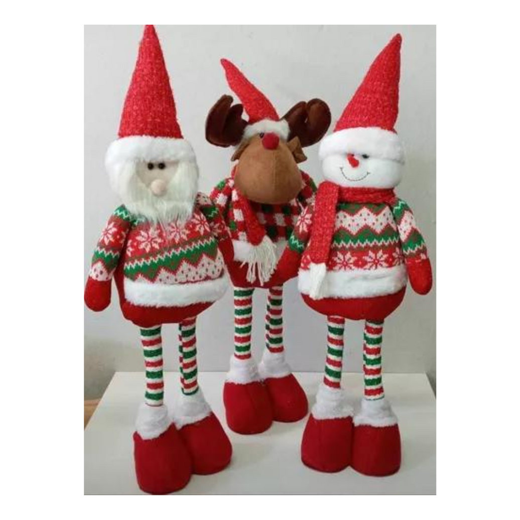Muñecos de Santa Claus patas 55 cm