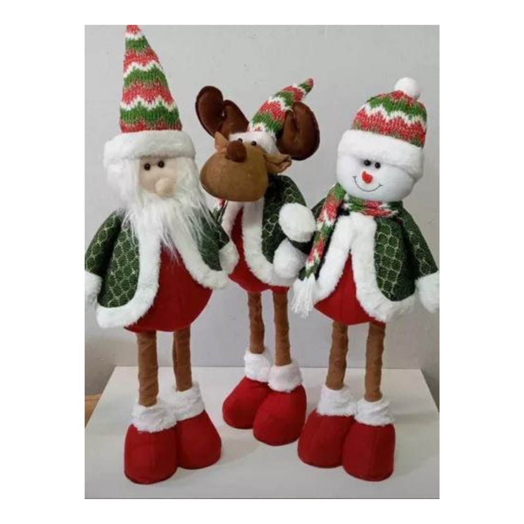 Muñecos de Santa Claus patas 55 cm
