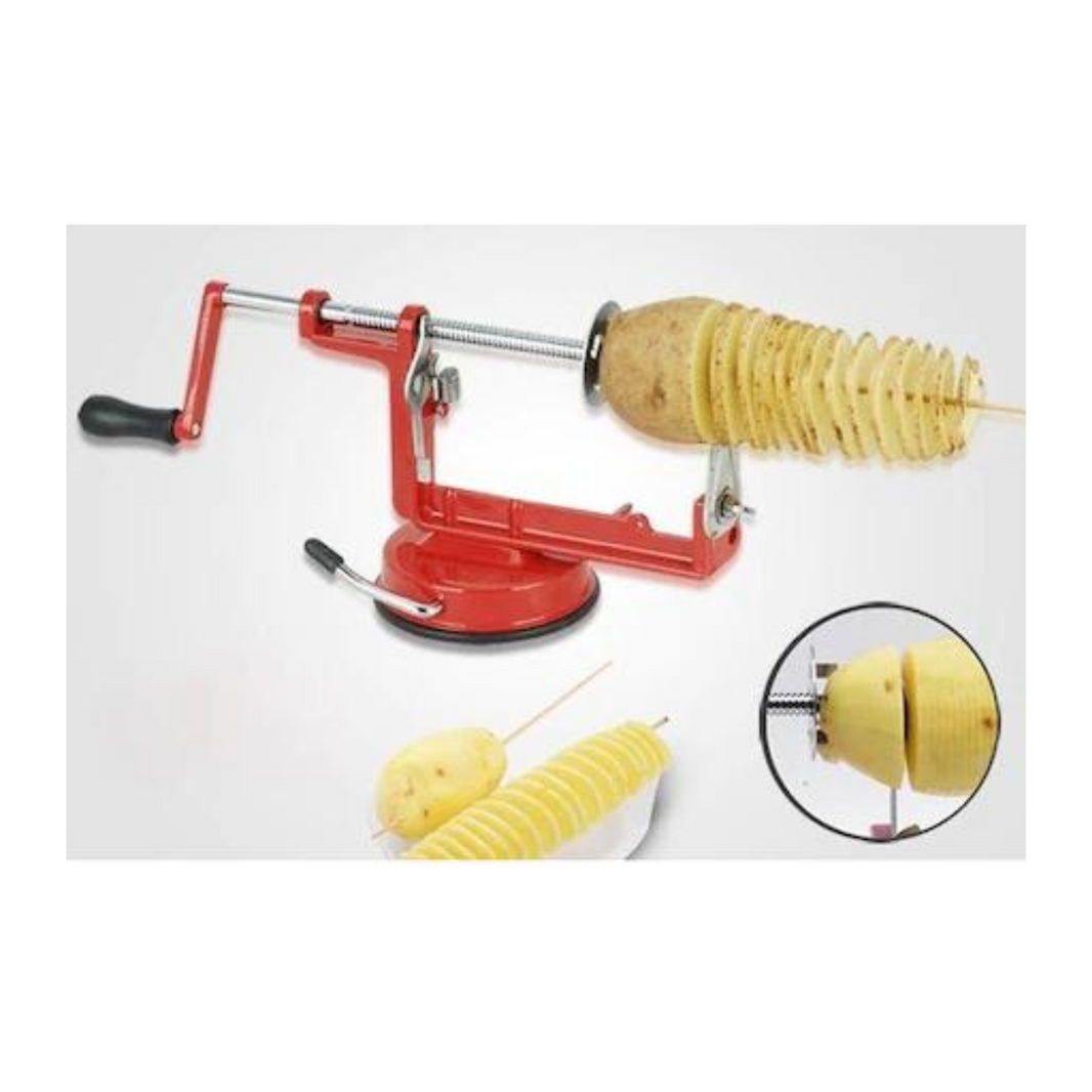 Cortador de Papas de Espiral de Acero