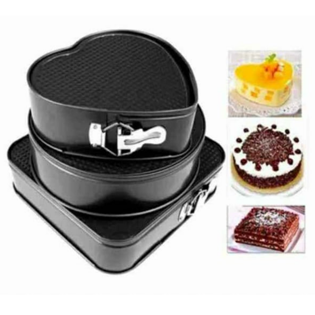 3 Moldes Para Pasteles Desmontables