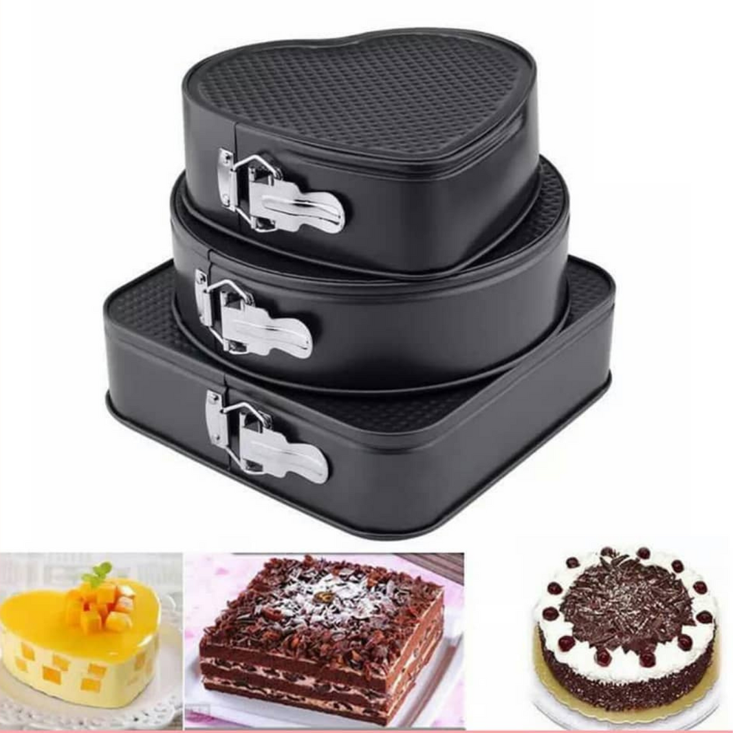 3 Moldes Para Pasteles Desmontables
