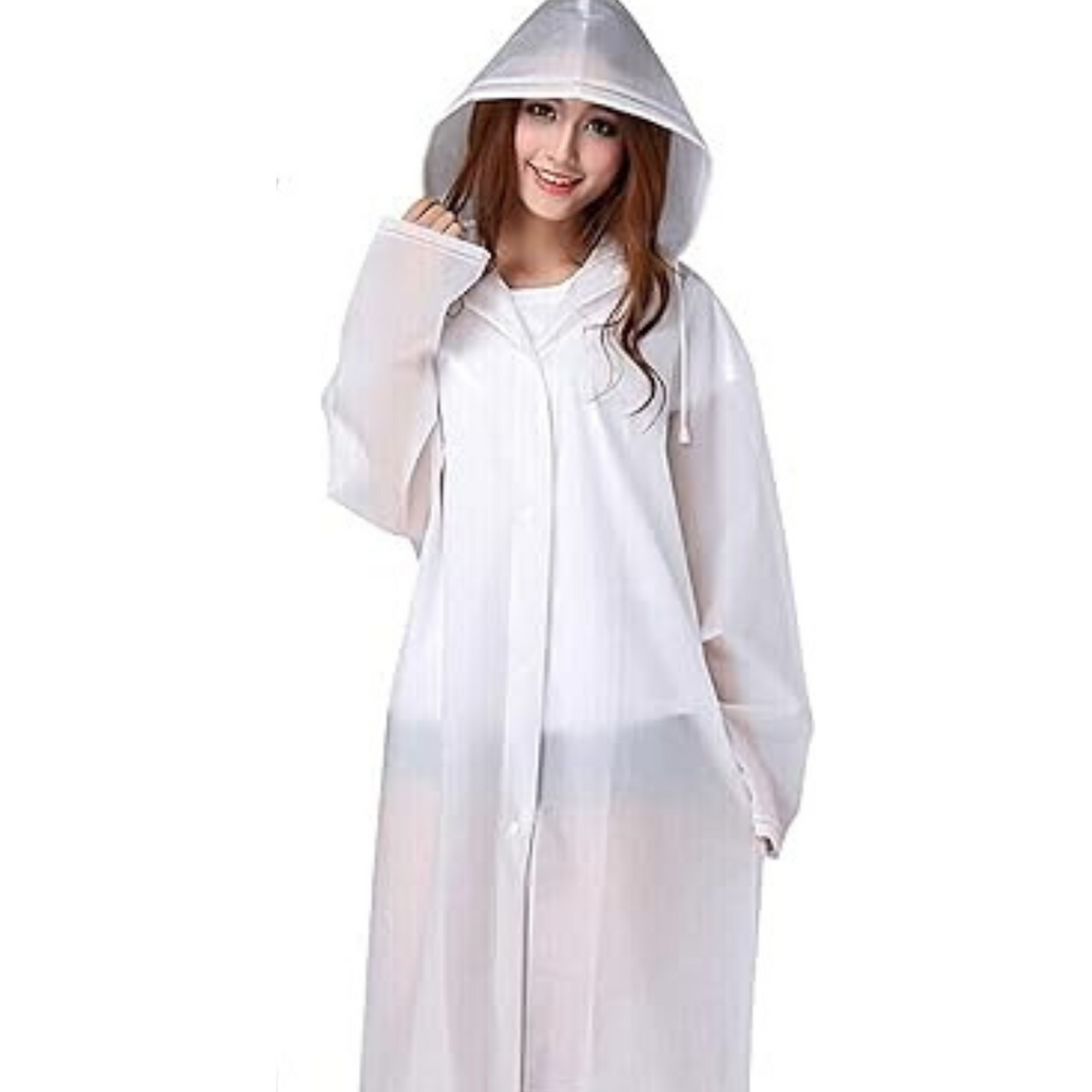 Poncho de Lluvia Portátil Blanco