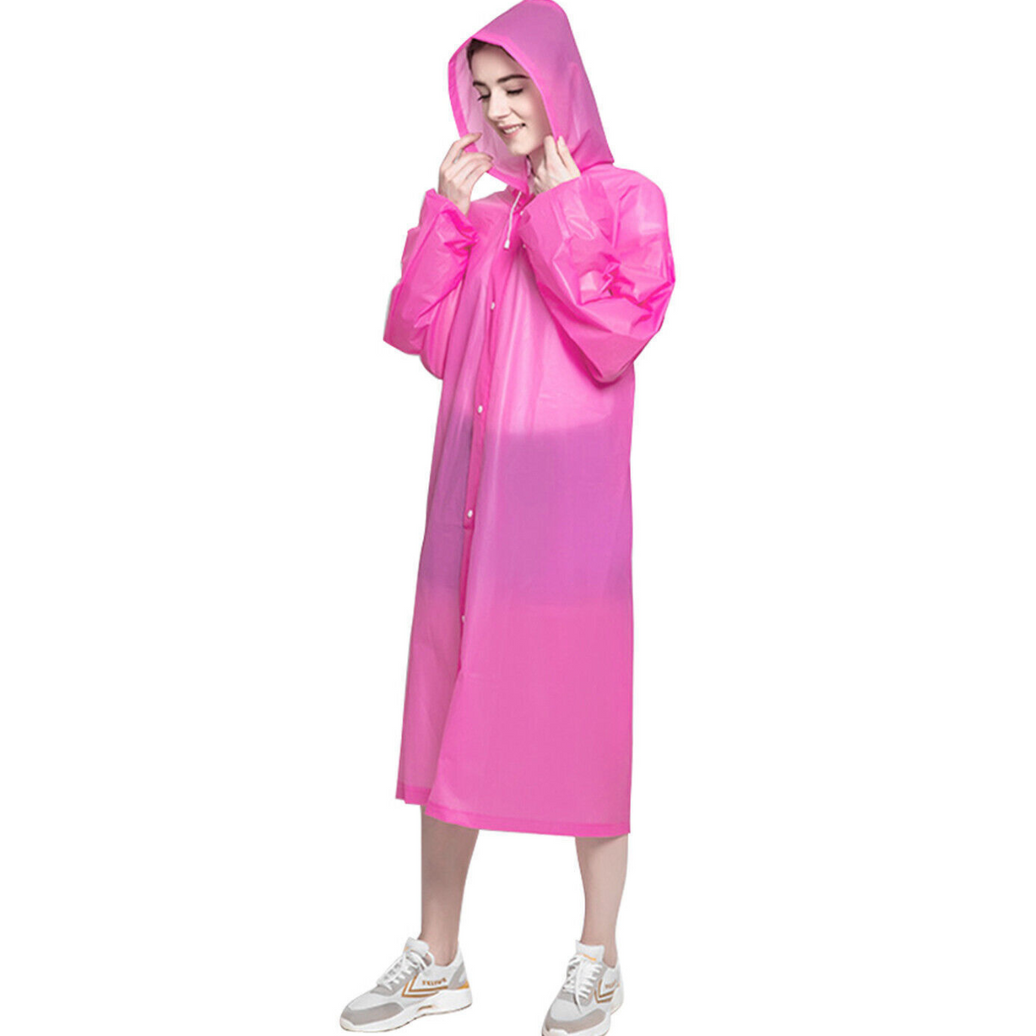 Poncho de Lluvia Portátil Rosado