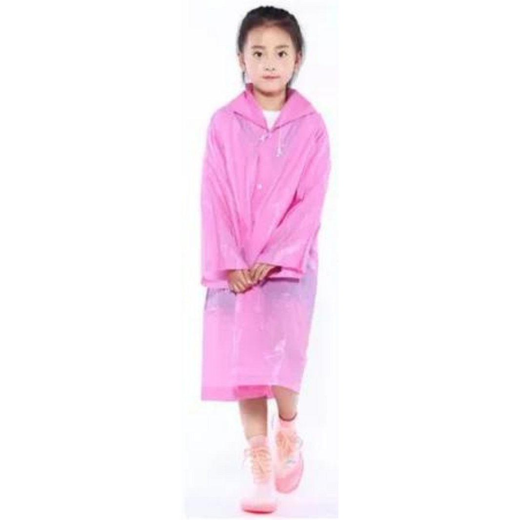 Poncho de Lluvia Portátil Rosado