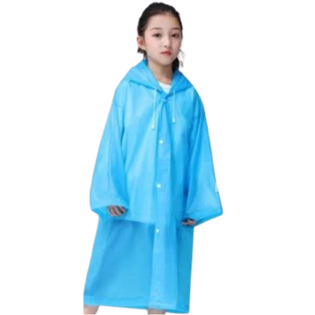 Poncho de Lluvia Portátil Azul