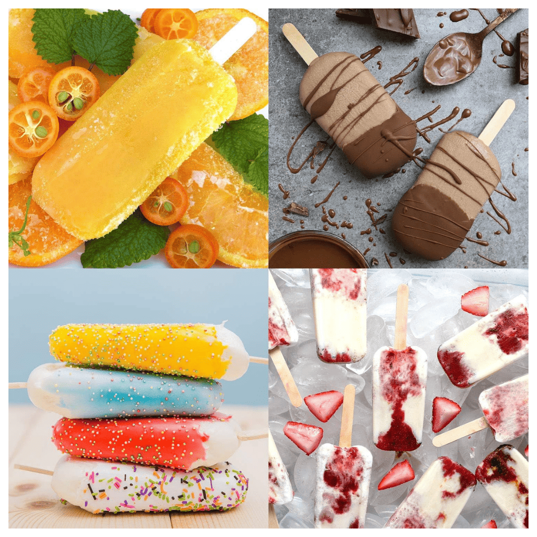 Moldes Helados Forma de Cóncavo Larga