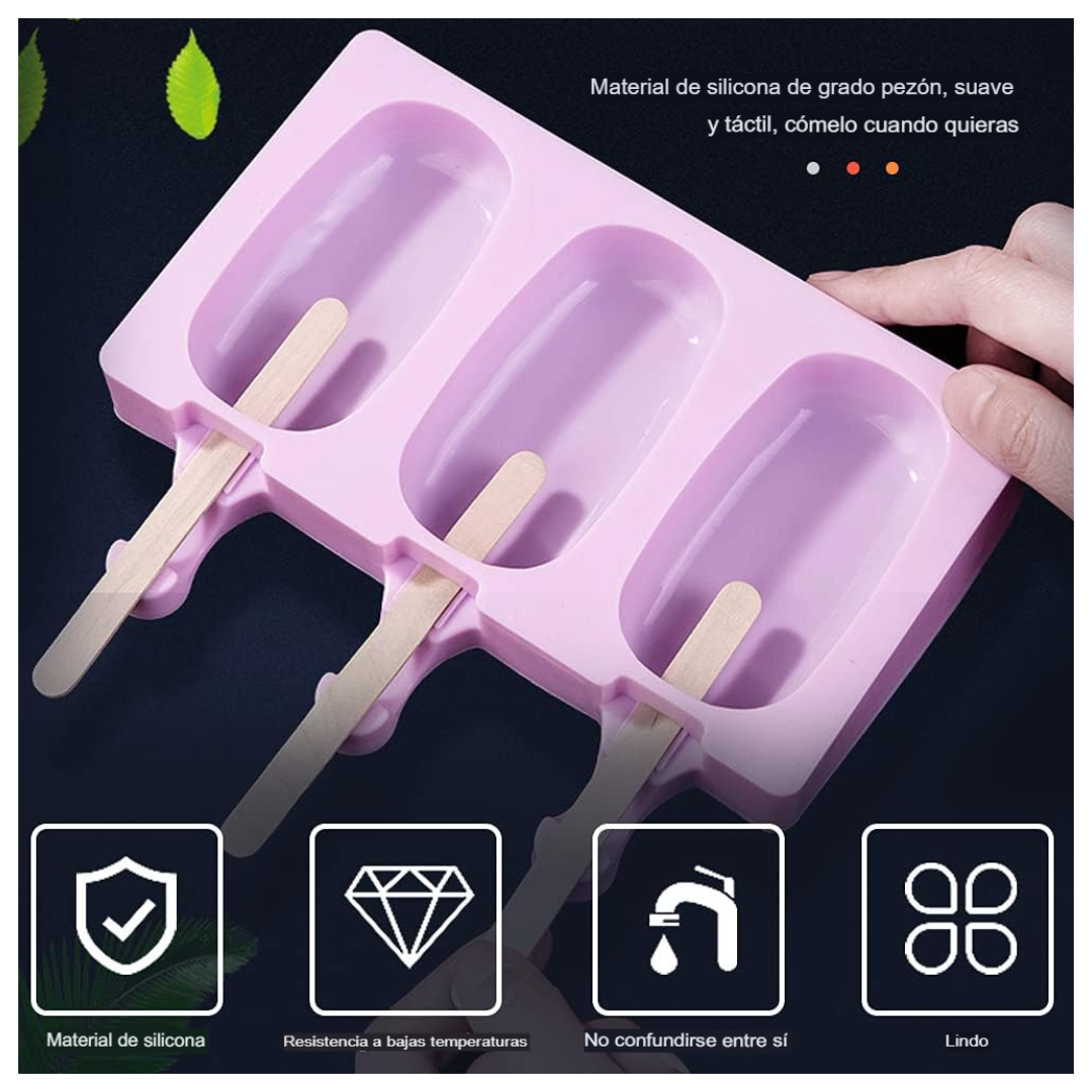 Moldes Helados Forma Paleta Clásica