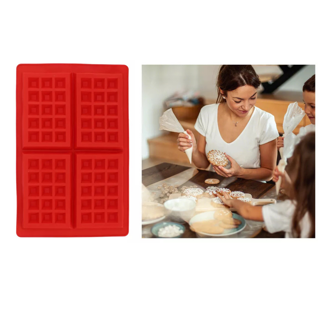 Moldes 4 Espacios Waffle Grande