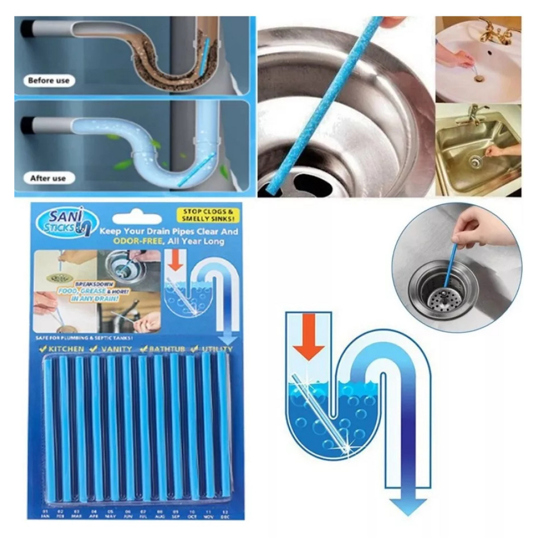 Pack de 12 Palillos Limpiadores Drenaje