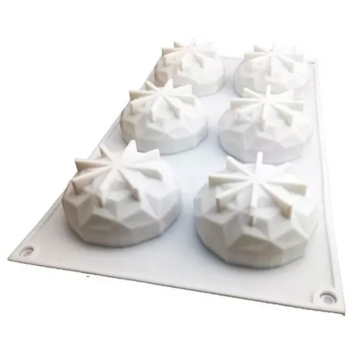 Moldes 6 Espacios Forma Domo Diamante