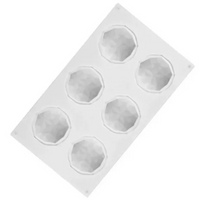 Moldes 6 Espacios Forma Domo Diamante