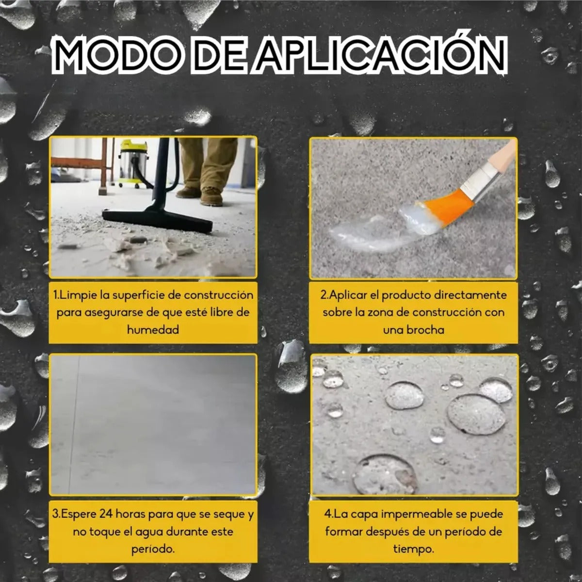 Sellador Adhesivo Impermeable uso