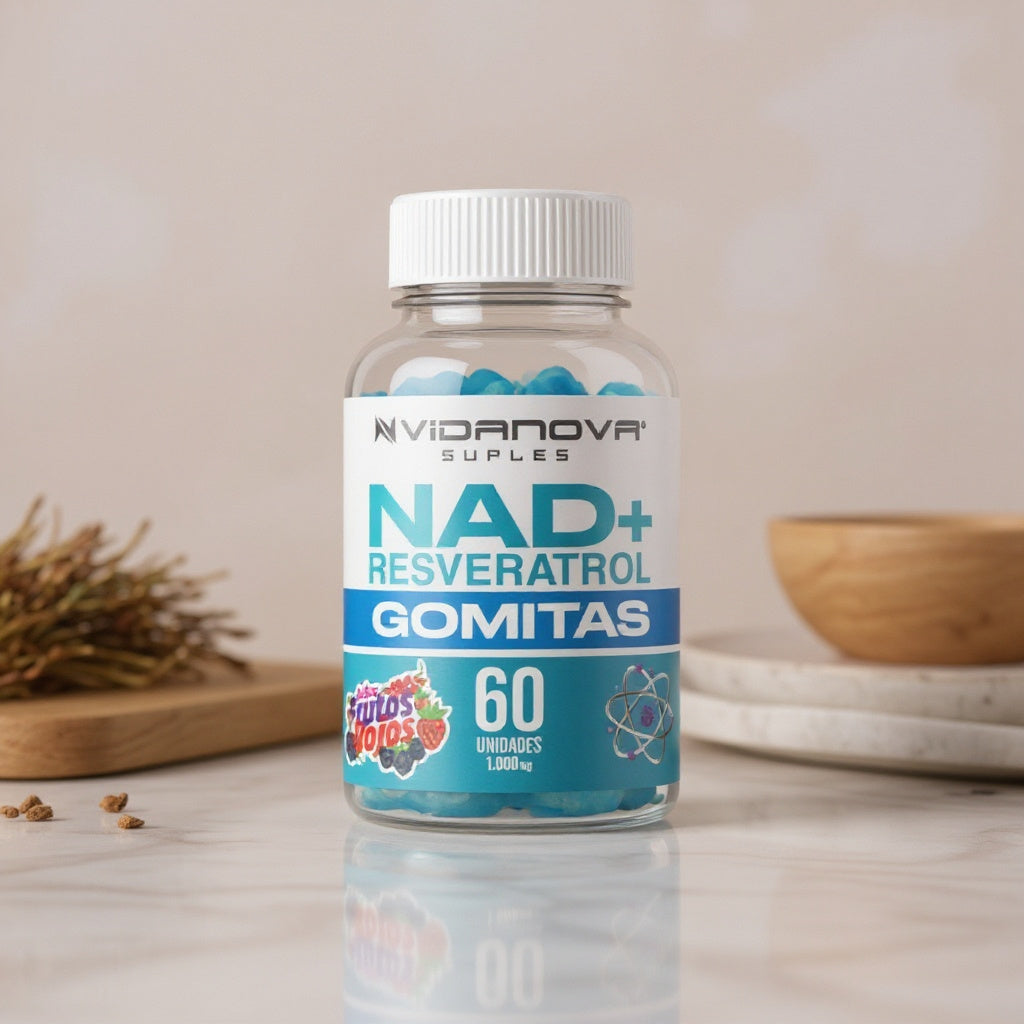 60 GOMITAS NAD+RESVERATROL 1000mg