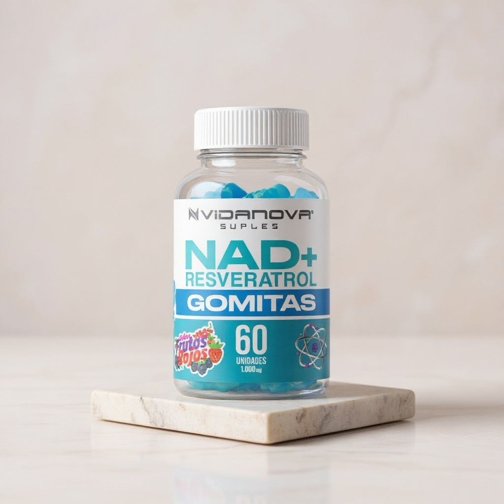 60 GOMITAS NAD+RESVERATROL 1000mg